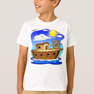 Fishing Boat Cartoon T-Shirt