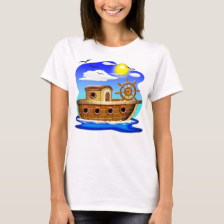 Fishing Boat Cartoon T-Shirt