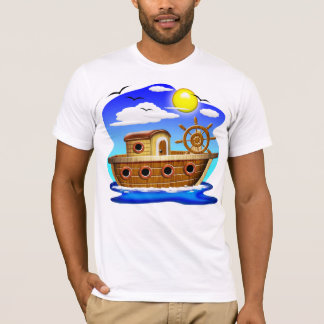 Fishing Boat Cartoon T-Shirt