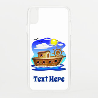 Fishing Boat Cartoon iPhone XS Max Case