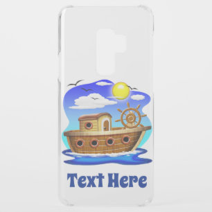 Fishing Boat Cartoon Uncommon Samsung Galaxy S9 Plus Case