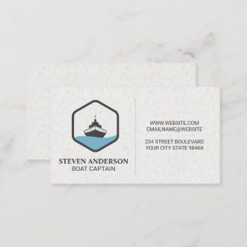 Fishing Boat | Cruise Ship  Business Card by lovely_businesscards at Zazzle