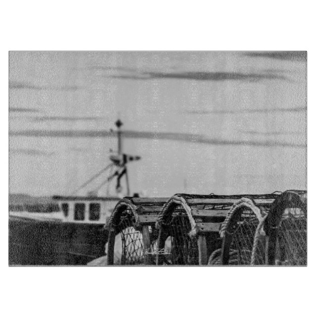 fishing boat cutting board (Front)