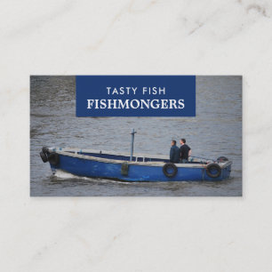 Fishing Boat, Fishmonger/Wife, Fish Market Business Card