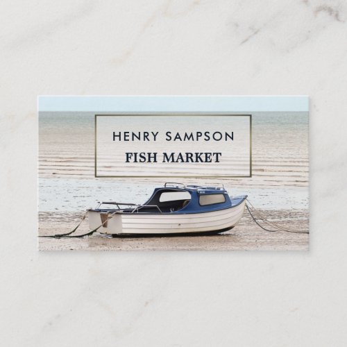 Fishing Boat FishmongerWife Fish Market Business Card