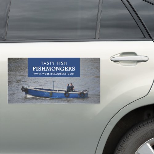 Fishing Boat FishmongerWife Fish Market Car Magnet