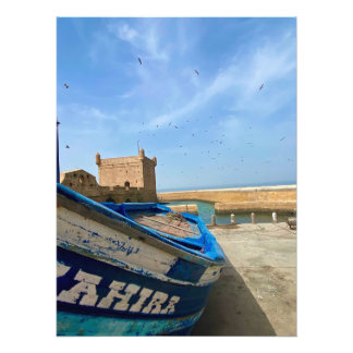 Fishing Boat in Essaouira, Morocco Photo Print