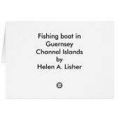 Fishing boat in Guernsey (Back Horizontal)