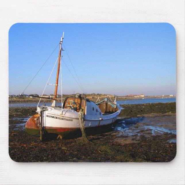 Fishing boat in Guernsey Mouse Pad (Front)