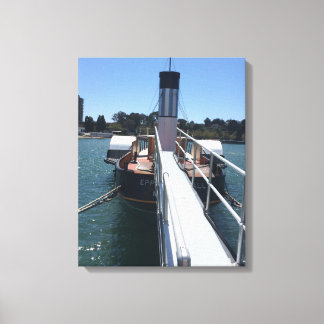 Fishing Boat in the Harbor Canvas Print