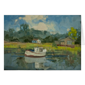 Fishing Boat in the Salt Marshes Cards