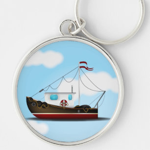 Fishing Boat Keychain