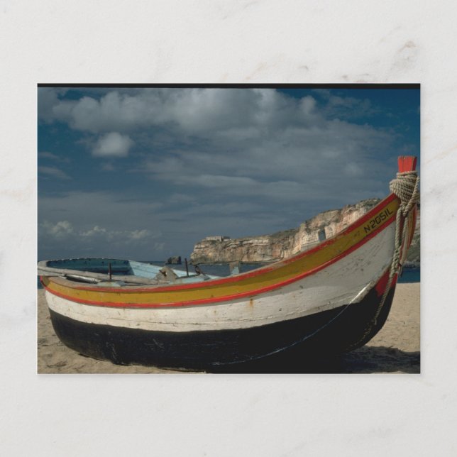 Fishing boat, Nazur, Portugal Postcard (Front)