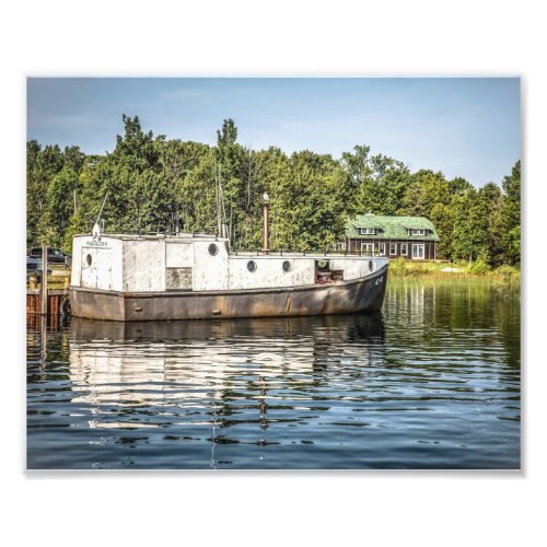 Fishing Boat off Washington Island Photo Print