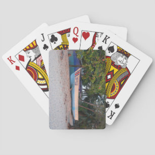 Fishing Boat on Tamarindo Beach, Costa Rica Poker Cards