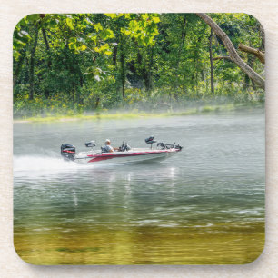 Fishing Boat On The Move Beverage Coaster