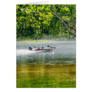 Fishing Boat On The Move Greeting Card