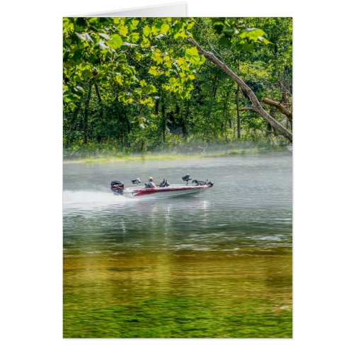 Fishing Boat On The Move Greeting Card