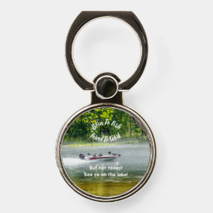 Fishing Boat On The Move Phone Grip