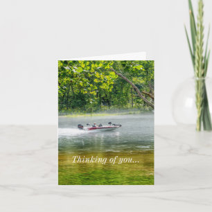 Fishing Boat On The Move Thinking Of You Card