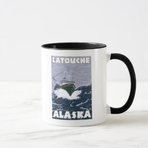 Fishing Boat Scene - Latouche, Alaska Mug