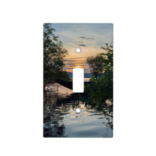 Fishing Boat Sunrise Light Switch Cover