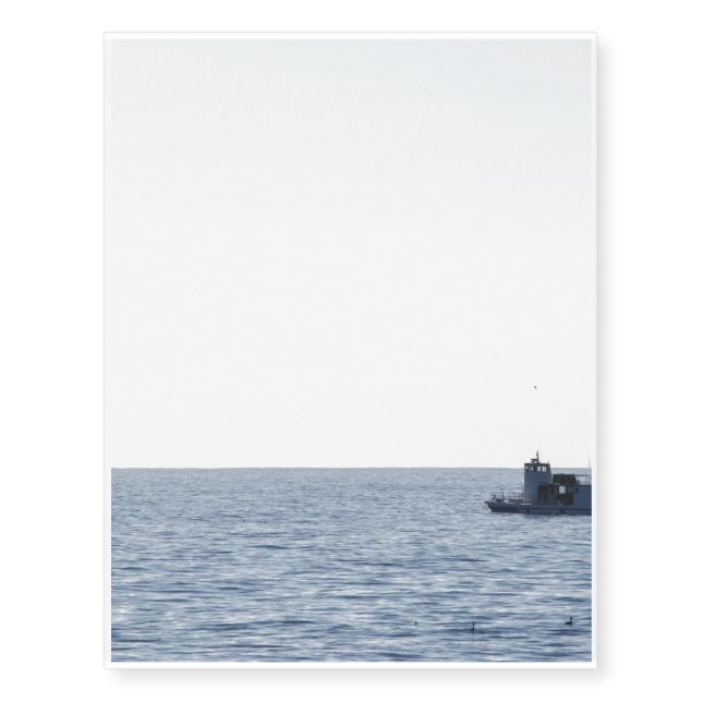 Fishing Boat Temporary Tattoos (Front)