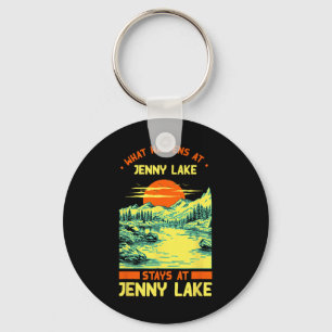 Fishing Boating Camping Lake Vacation Jenny Lake  Keychain