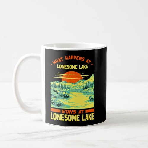 Fishing Boating Camping Lake Vacation Lonesome Lak Coffee Mug