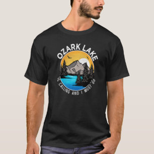 Fishing Boating Camping Lakeview Ozark Lake T-Shirt