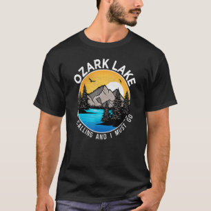 Fishing Boating Camping Lakeview Ozark Lake T-Shirt