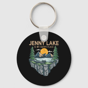 Fishing Boating Camping - My Happy Place Jenny Lak Keychain