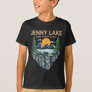Fishing Boating Camping - My Happy Place Jenny Lak T-Shirt