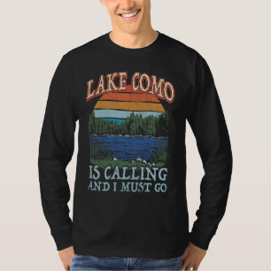 Fishing Boating Camping Retro Lake Vacation Lake C T-Shirt
