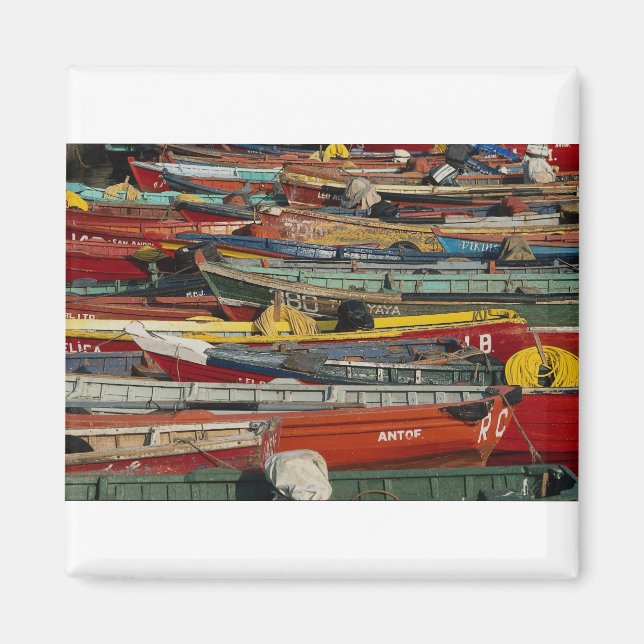 Fishing boats, Antofagasta, Chile Magnet (Front)