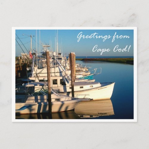 Fishing Boats at Rock Harbor Postcard