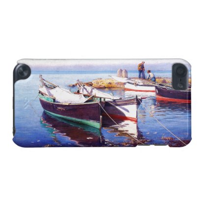 Fishing Boats Beach Fishermen Sea Device Case