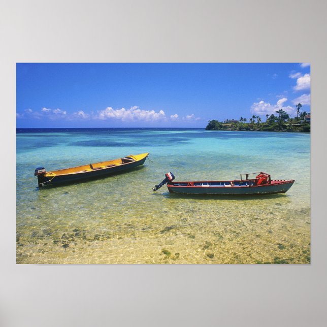 Fishing Boats, Boston Beach, Port Antonio, Poster (Front)