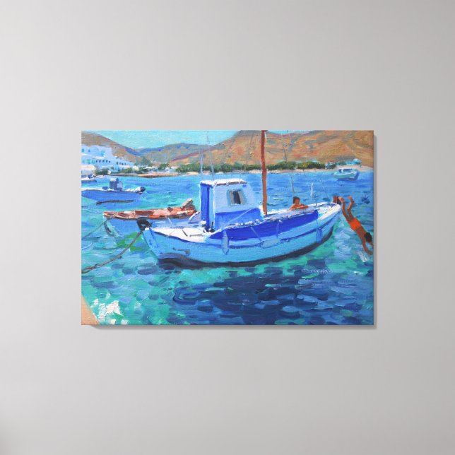 Fishing Boats Canvas Print (Front)