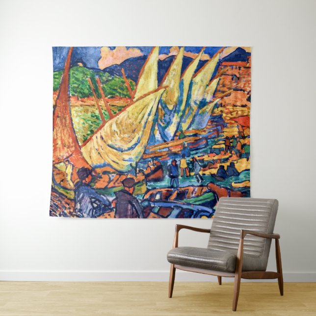 Fishing Boats, Collioure | Andre Derain | Tapestry (In Situ (Horizontal))