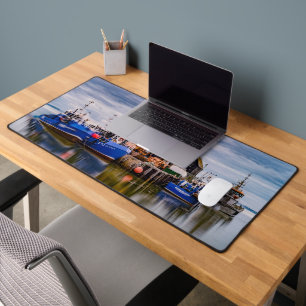 FISHING BOATS DESK MAT