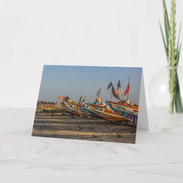 Fishing Boats Greeting Card (Front)