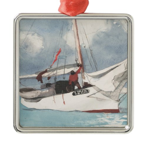Fishing Boats, Key West Metal Ornament