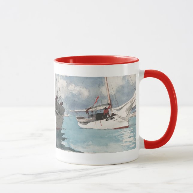 Fishing Boats, Key West Mug (Right)