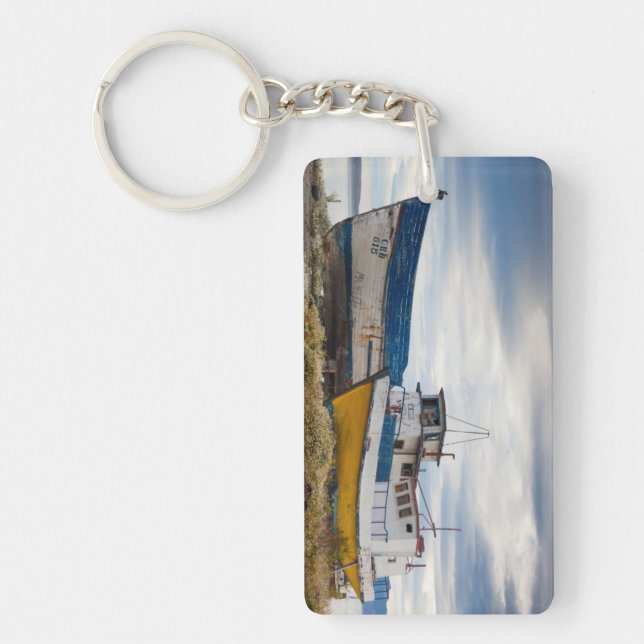Fishing boats keychain (Front)