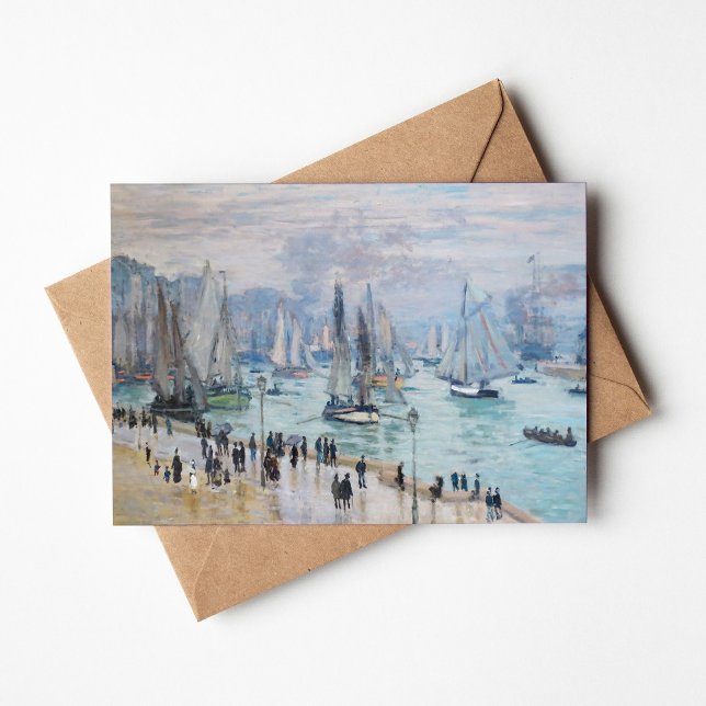 Fishing Boats Leaving the Harbor | Claude Monet Card (Creator Uploaded)