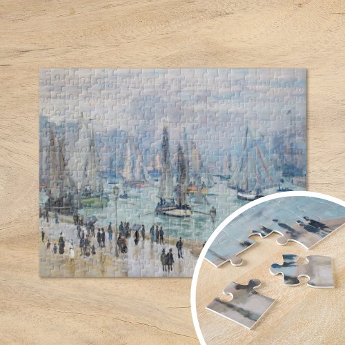 Fishing Boats Leaving the Harbor  Claude Monet Jigsaw Puzzle