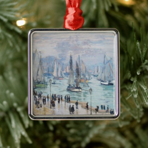 Fishing Boats Leaving the Harbor  Claude Monet Metal Ornament