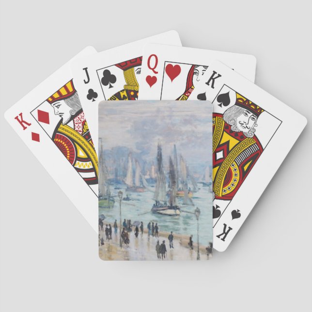 Fishing Boats Leaving the Harbor | Claude Monet Poker Cards (Back)