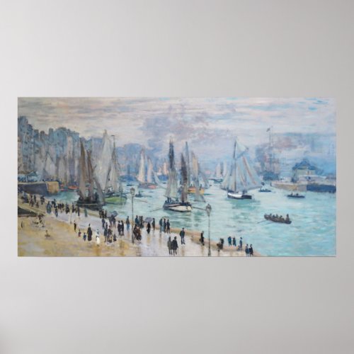 Fishing Boats Leaving the Harbor  Claude Monet Poster